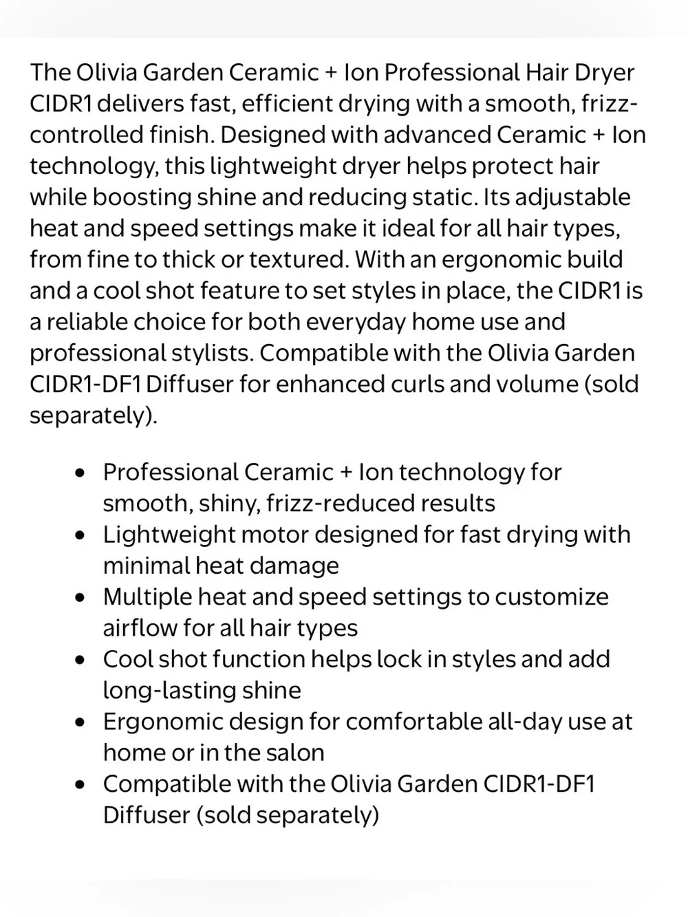 CERAMIC + ION HIGH PERFORMANCE PROFESSIONAL HAIR DRYER